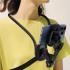 ACEFAST E33 Neck Mount Phone Holder Clamp Type Wearable Phone Clip Bracket for POV Vlog Video - Black